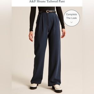 Navy Abercrombie Sloane Tailored Pant